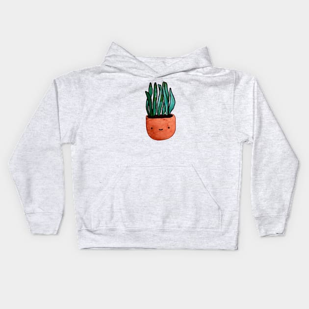 Happy Plant Kids Hoodie by staceyromanart